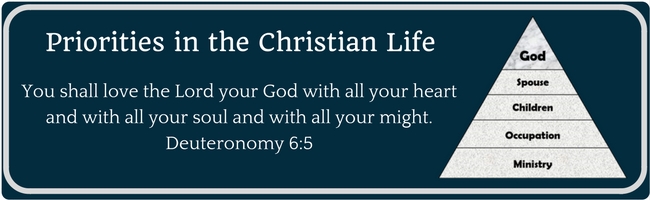 Priorities In The Christian Life 1 God